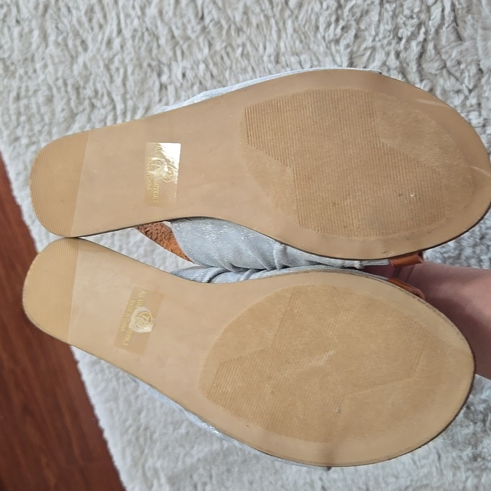 Light Blue Toe Strap Sandals - image 6